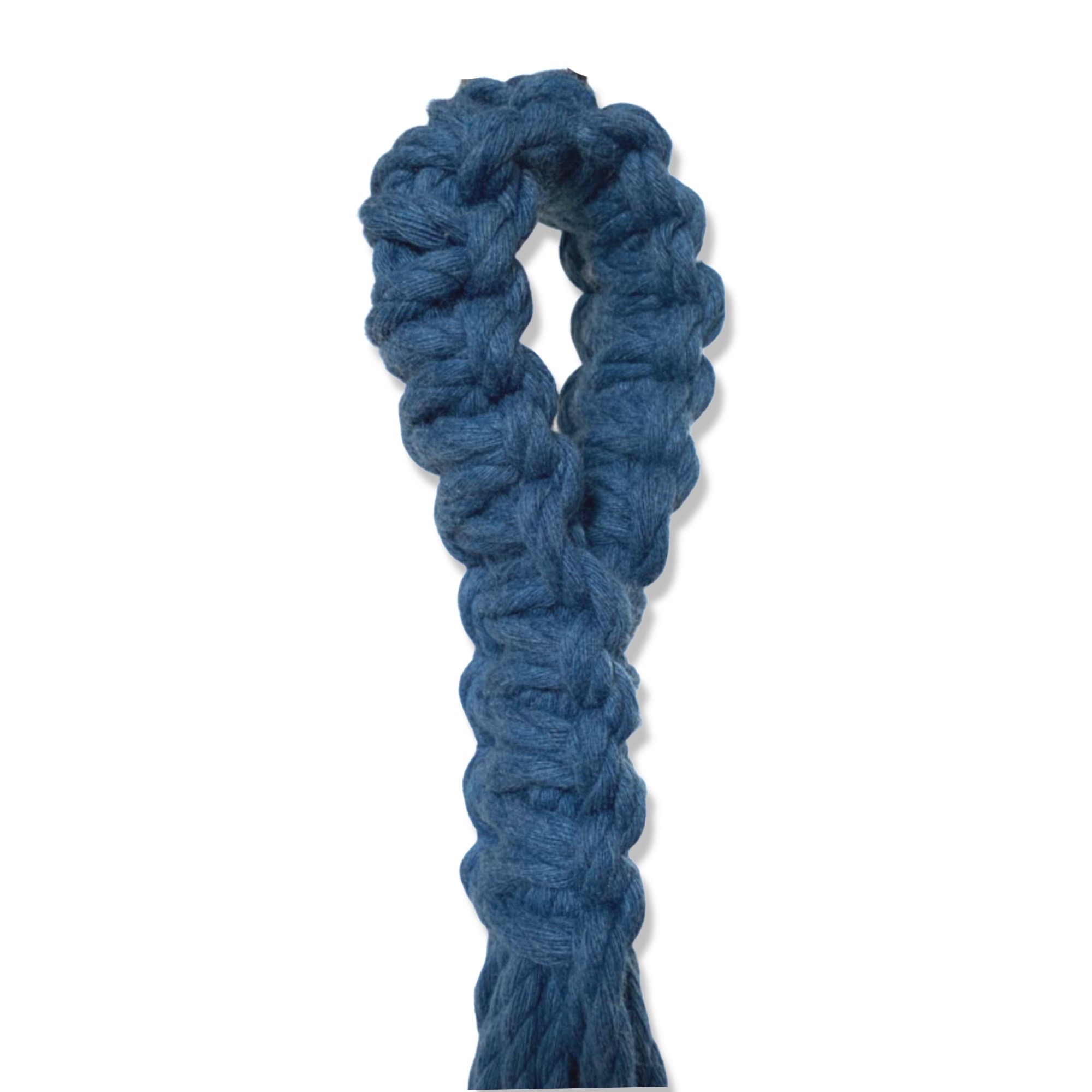 Macramé Plantenhanger Punky blauw