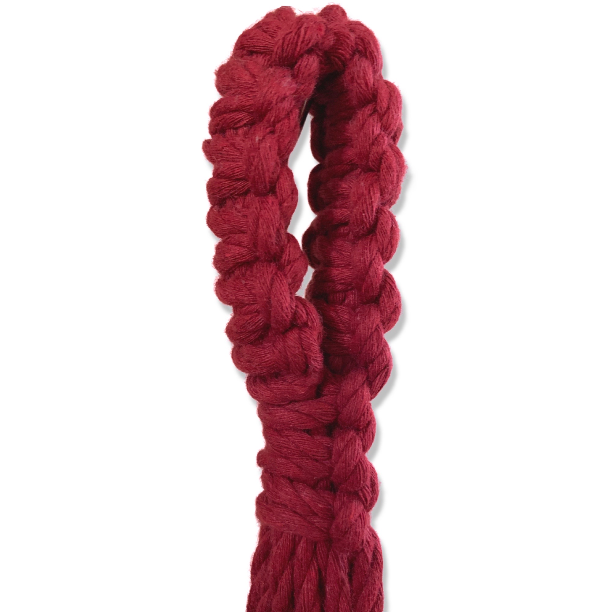 Macramé Plantenhanger Punky Bordeaux Rood