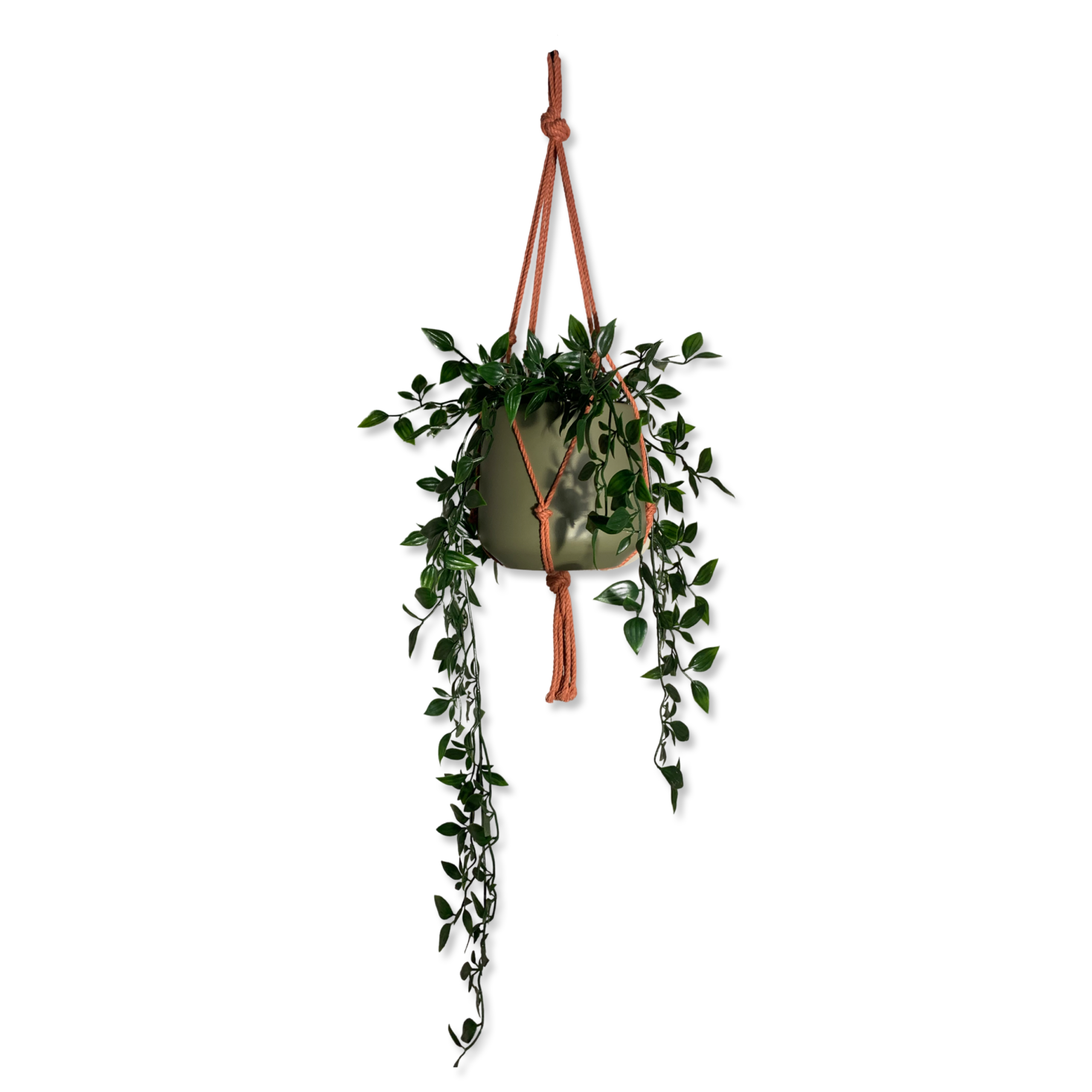 Plantenhanger Minimalistisch - Rood/Roestbruin- 60 cm