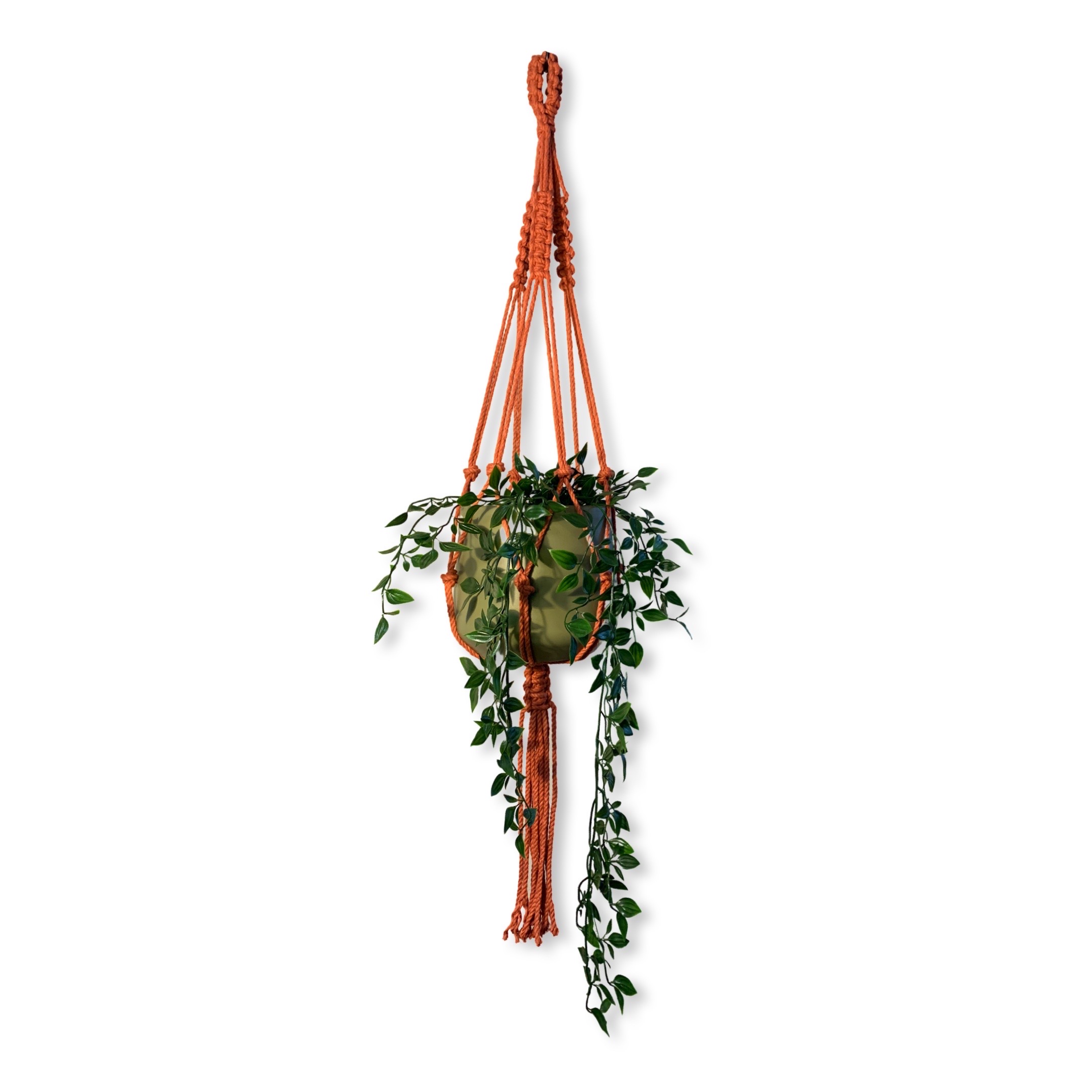 Plantenhanger 'Boho' Rood/Roestbruin